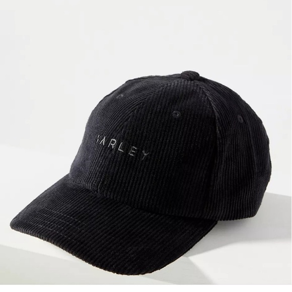 Varley Camfield Black Corduroy Baseball Cap One Size adjusting Anthropologie - Picture 2 of 11